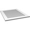 Ekena Millwork Vertical Surface Mount PVC Gable Vent: Non-Functional, w/ 3-1/2"W x 1"P Standard Frame, 28"W x 34"H GVPVE28X3401SN - alternate 2